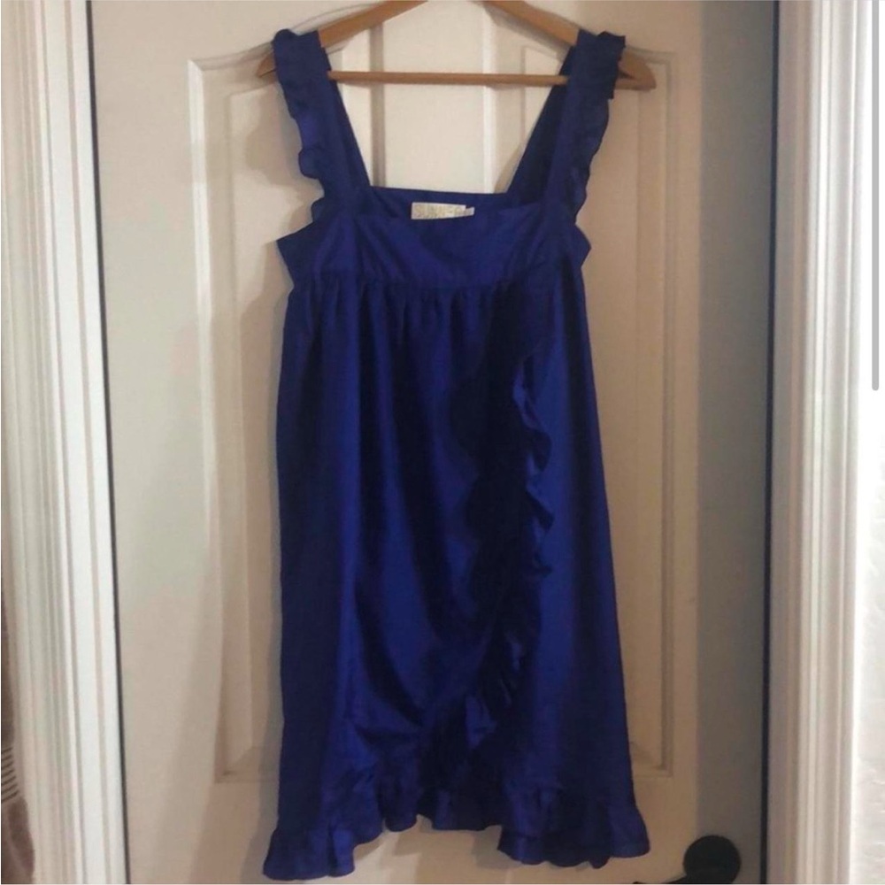 Royal Blue Silk Sun Dress